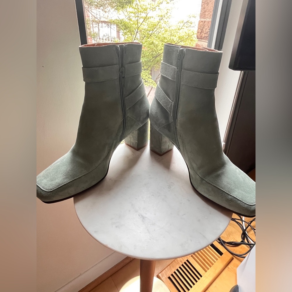 Sézane Brooklyn Boots Sea Green - Picture 9 of 12